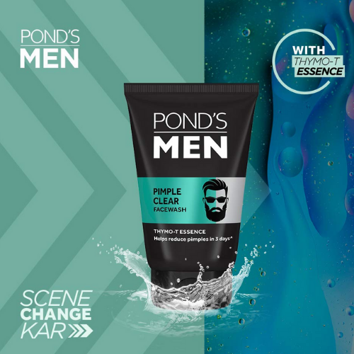 ponds pimple clear face wash for men