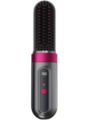 2-in-1 Wireless Straightener & Curler – Salon Styling Anywhere!